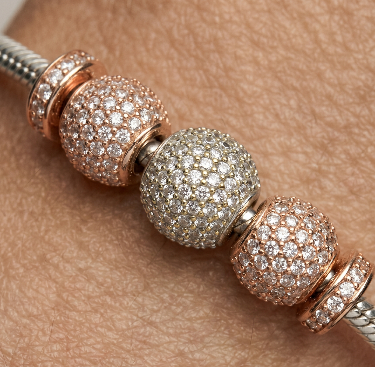 Bracelet en acier inoxydable argenté