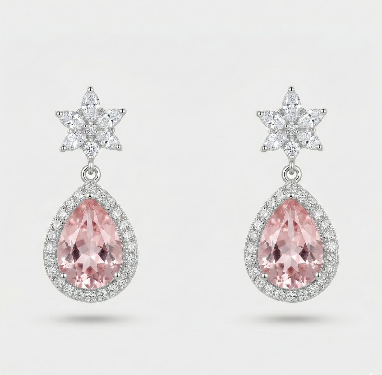 Boucles d'oreilles pendantes en acier inoxydable argenté
