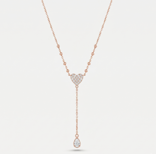 Collier en acier inoxydable doré rose